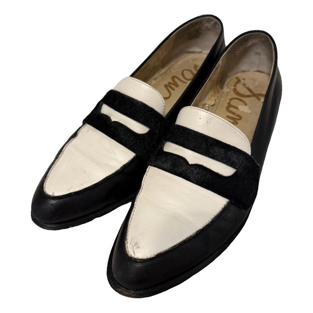 Sam Edelman Bethanie Black & White Loafer Flats — Size 40